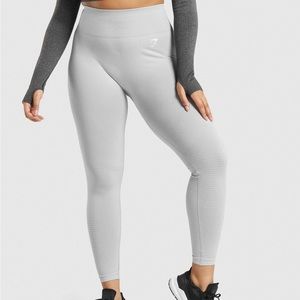 Gymshark VITAL SEAMLESS 2.0 LEGGINGS - light gray marl